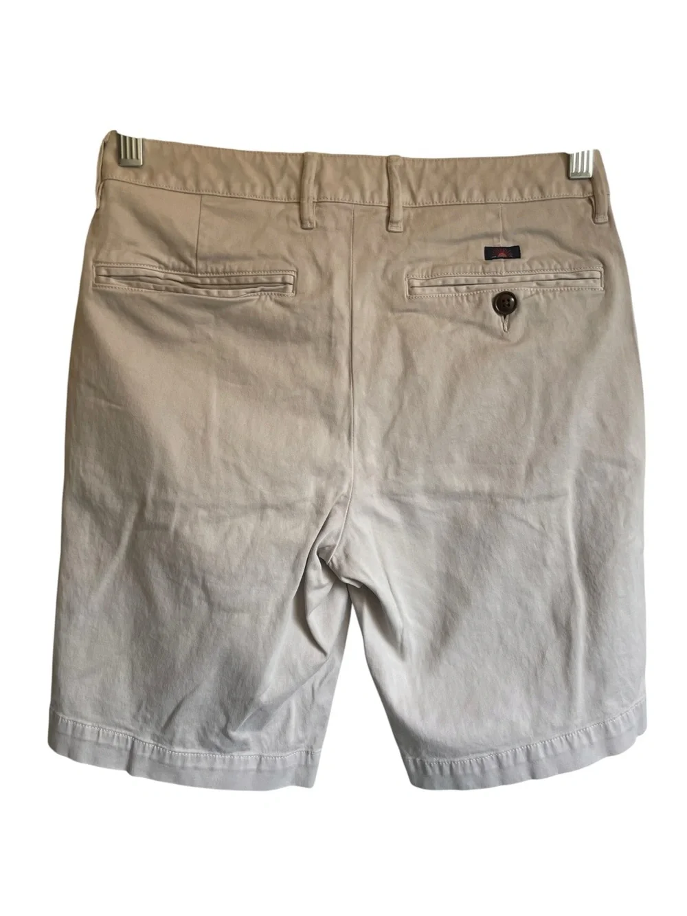 Faherty Reserve Chino Men's Light Khaki Flat‎ Front Shorts 9” Inseam